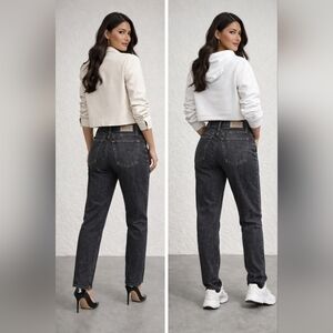 D&G DOLCE & GABBANA, Black Jeans Button FlySize unisex 32 (Italian 46)